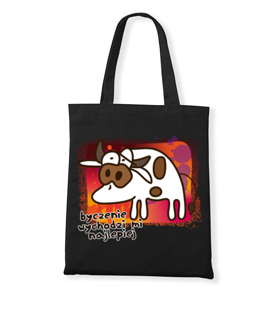 Krowa z humorem torba z nadrukiem zwierzeta gadzety jipi pl 954 160