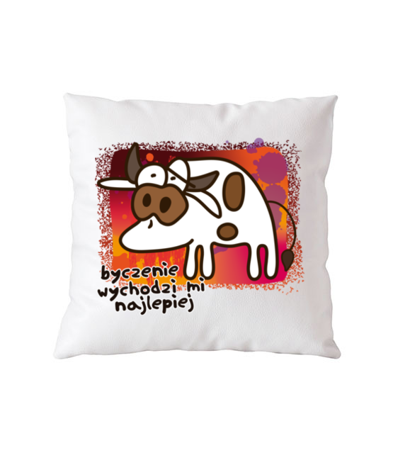 Krowa z humorem poduszka z nadrukiem zwierzeta gadzety jipi pl 954 164