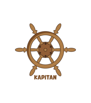 Swym kapitanem, sterem, okrętem - Koszulka z nadrukiem - Śmieszne - Dziecięca