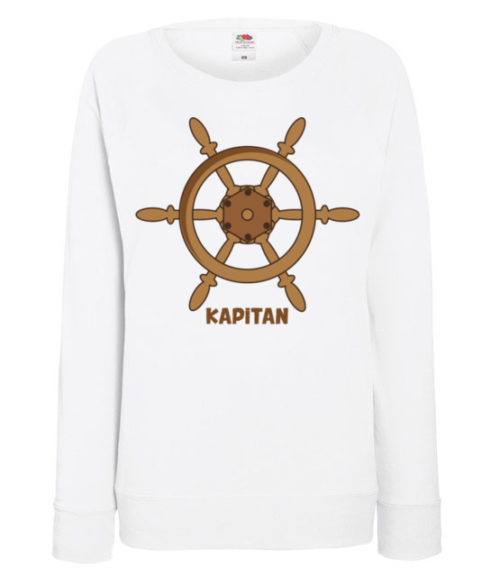 Swym kapitanem sterem okretem bluza z nadrukiem smieszne kobieta jipi pl 956 114
