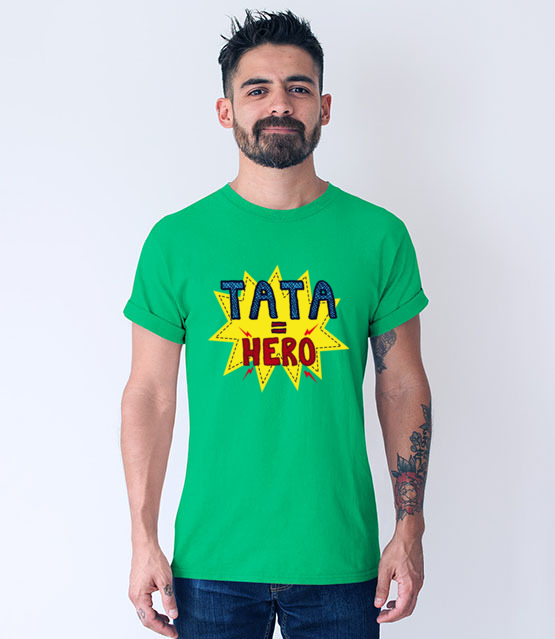 Tata hero koszulka z nadrukiem dla taty mezczyzna jipi pl 957 192
