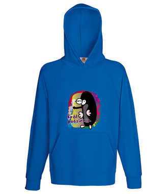 Jestę królę! - Bluza z nadrukiem - Miłośnicy Zwierząt - Męska z kapturem