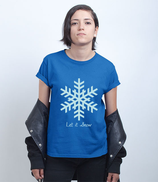 Niech pada snieg koszulka z nadrukiem swiateczne kobieta jipi pl 970 73