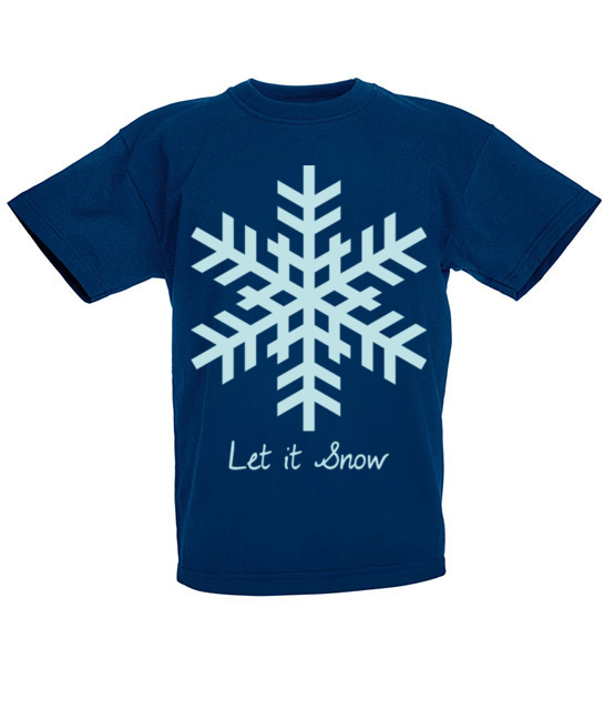 Niech pada snieg koszulka z nadrukiem swiateczne dziecko jipi pl 970 86
