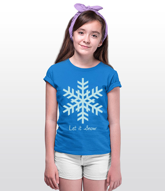 Niech pada snieg koszulka z nadrukiem swiateczne dziecko jipi pl 970 91
