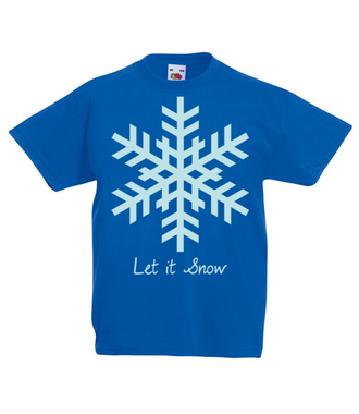 Niech pada śnieg! - Koszulka z nadrukiem - Świąteczne - Dziecięca
