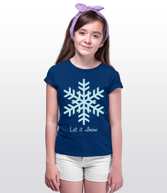 Niech pada śnieg! - Koszulka z nadrukiem - Świąteczne - Dziecięca