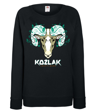 Koźlaż. To kocham. - Bluza z nadrukiem - Śmieszne - Damska