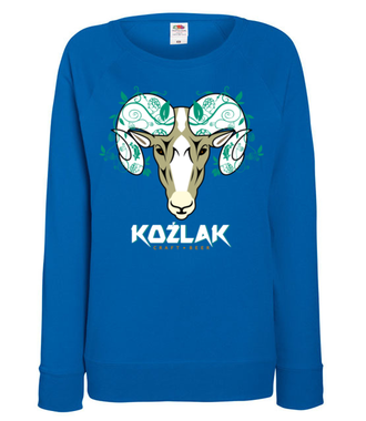 Koźlaż. To kocham. - Bluza z nadrukiem - Śmieszne - Damska