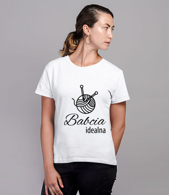 Babcia idealna koszulka niebanalna koszulka z nadrukiem dla babci kobieta jipi pl 980 77