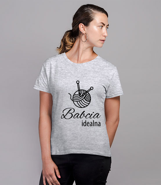 Babcia idealna koszulka niebanalna koszulka z nadrukiem dla babci kobieta jipi pl 980 81