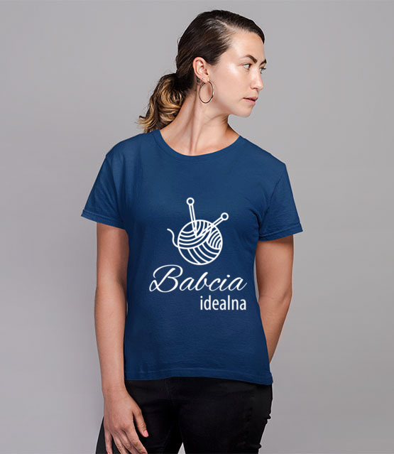 Babcia idealna koszulka niebanalna koszulka z nadrukiem dla babci kobieta jipi pl 981 80