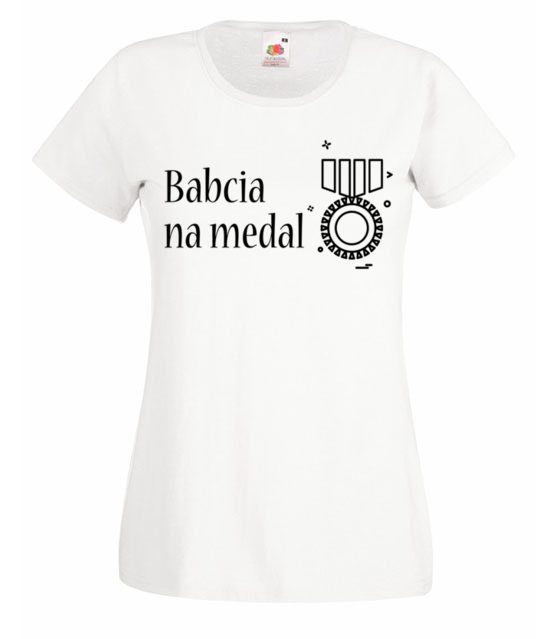 Babcia na medal koszulka z nadrukiem dla babci kobieta jipi pl 994 58