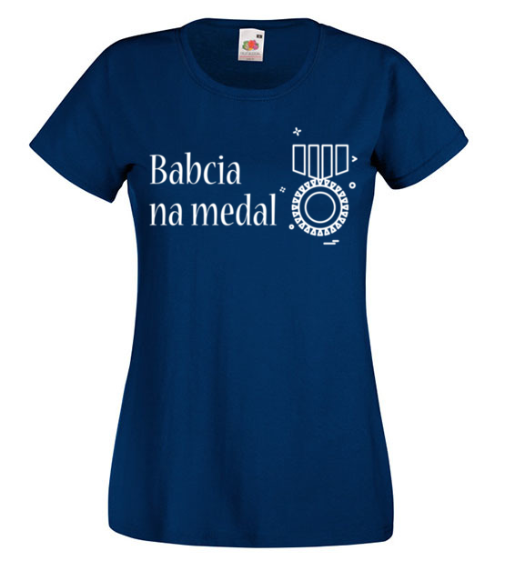 Babcia na medal koszulka z nadrukiem dla babci kobieta jipi pl 995 62