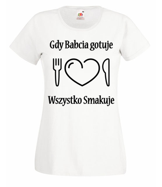 Babcia kucharska potega koszulka z nadrukiem dla babci kobieta jipi pl 1004 58