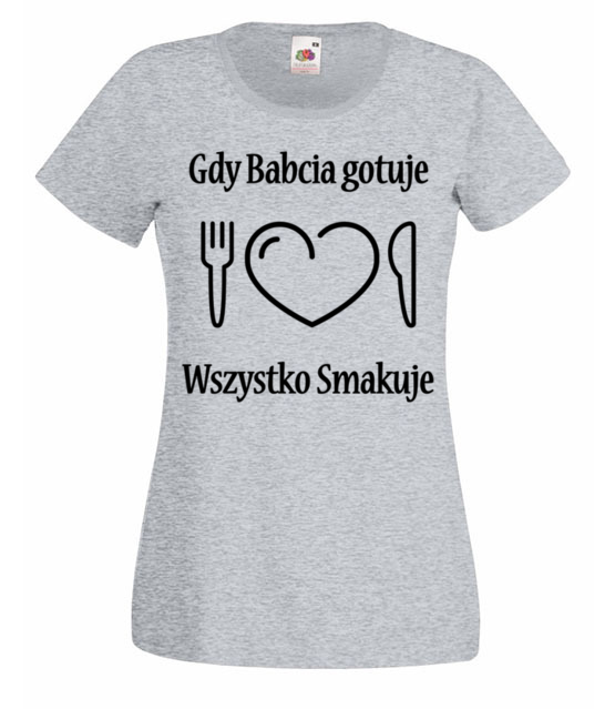 Babcia kucharska potega koszulka z nadrukiem dla babci kobieta jipi pl 1004 63