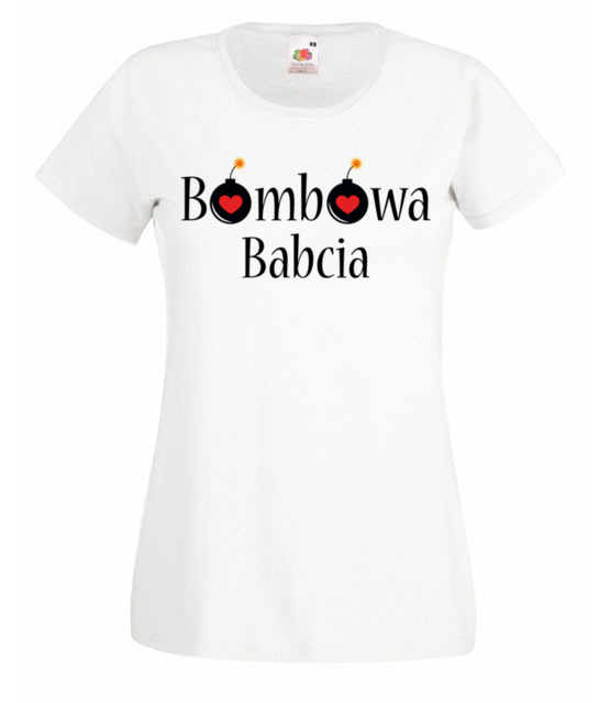 Bombowa babcia koszulka z nadrukiem dla babci kobieta jipi pl 1006 58