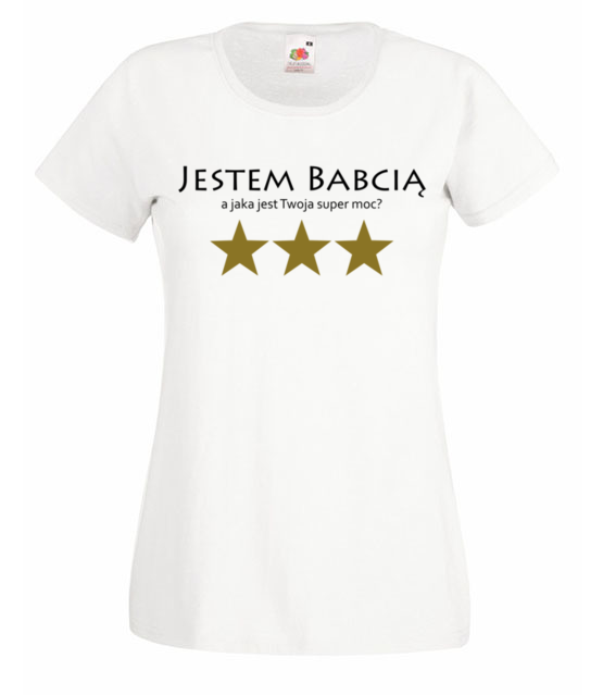 Moja super moc babcia koszulka z nadrukiem dla babci kobieta jipi pl 1008 58