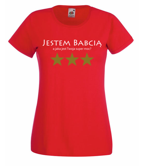 Moja super moc babcia koszulka z nadrukiem dla babci kobieta jipi pl 1009 60
