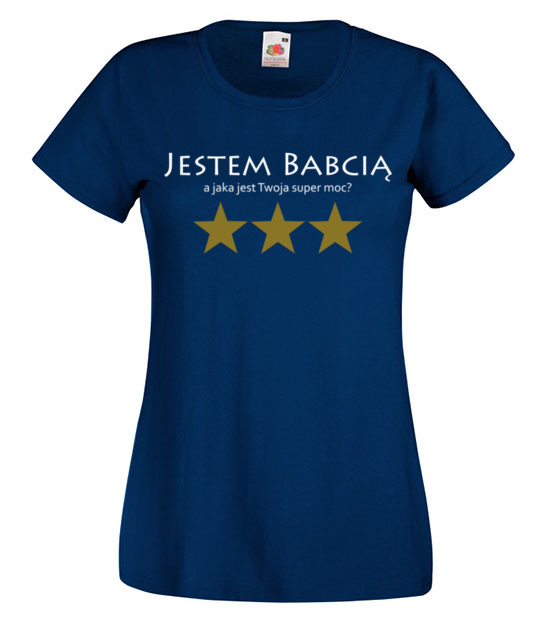 Moja super moc babcia koszulka z nadrukiem dla babci kobieta jipi pl 1009 62