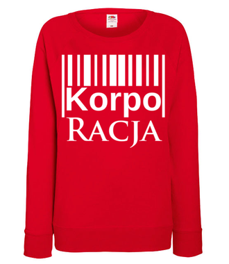 Przecież wiem - korpoRACJA! - Bluza z nadrukiem - Praca - Damska
