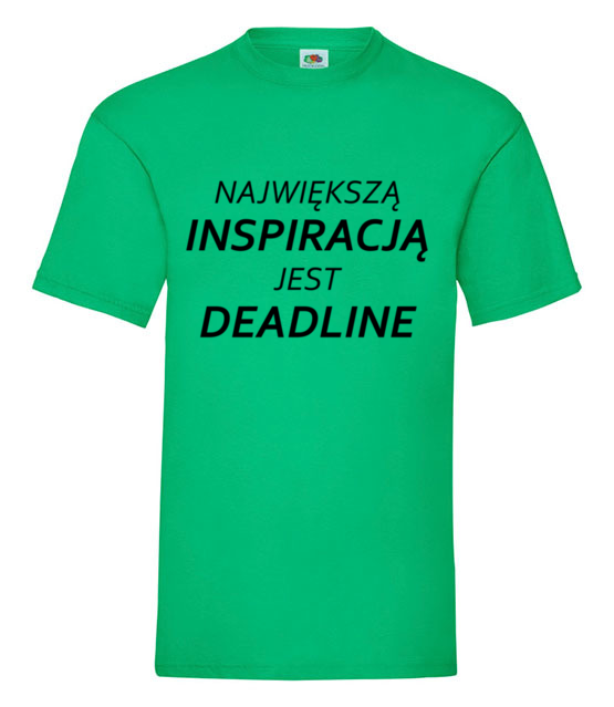 Deadline powrot inspiracji koszulka z nadrukiem praca mezczyzna jipi pl 1019 186