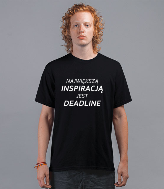 Deadline powrot inspiracji koszulka z nadrukiem praca mezczyzna jipi pl 1020 41