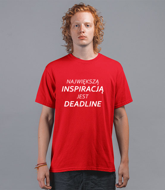 Deadline powrot inspiracji koszulka z nadrukiem praca mezczyzna jipi pl 1020 42
