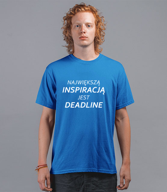 Deadline powrot inspiracji koszulka z nadrukiem praca mezczyzna jipi pl 1020 43