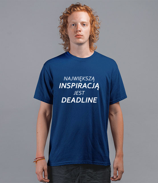 Deadline powrot inspiracji koszulka z nadrukiem praca mezczyzna jipi pl 1020 44