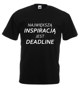 Deadline, powrót inspiracji - Koszulka z nadrukiem - Praca - Męska
