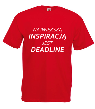 Deadline, powrót inspiracji - Koszulka z nadrukiem - Praca - Męska