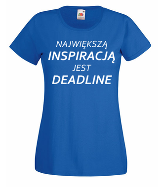 Deadline, powrót inspiracji - Koszulka z nadrukiem - Praca - Damska