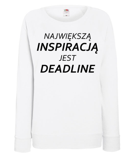 Deadline powrot inspiracji bluza z nadrukiem praca kobieta jipi pl 1019 114