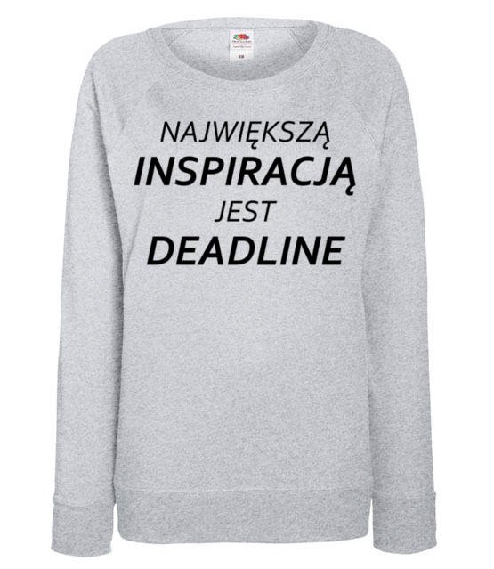 Deadline powrot inspiracji bluza z nadrukiem praca kobieta jipi pl 1019 118