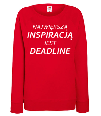 Deadline, powrót inspiracji - Bluza z nadrukiem - Praca - Damska