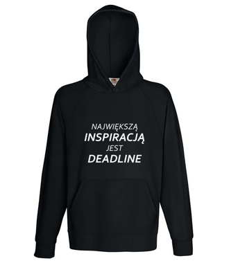 Deadline, powrót inspiracji - Bluza z nadrukiem - Praca - Męska z kapturem