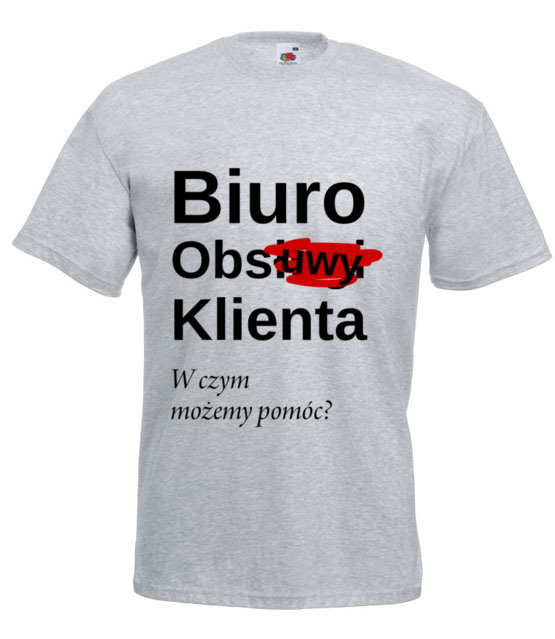 Tu cie nie obsluza koszulka z nadrukiem praca mezczyzna jipi pl 1023 6
