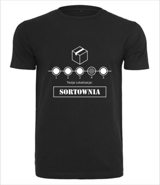 Przestoj na sortowni koszulka z nadrukiem praca mezczyzna jipi pl 1032 1