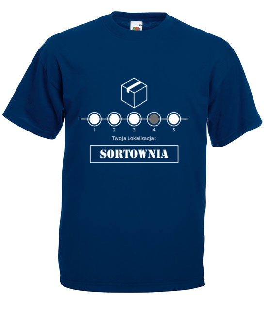 Przestoj na sortowni koszulka z nadrukiem praca mezczyzna jipi pl 1032 3