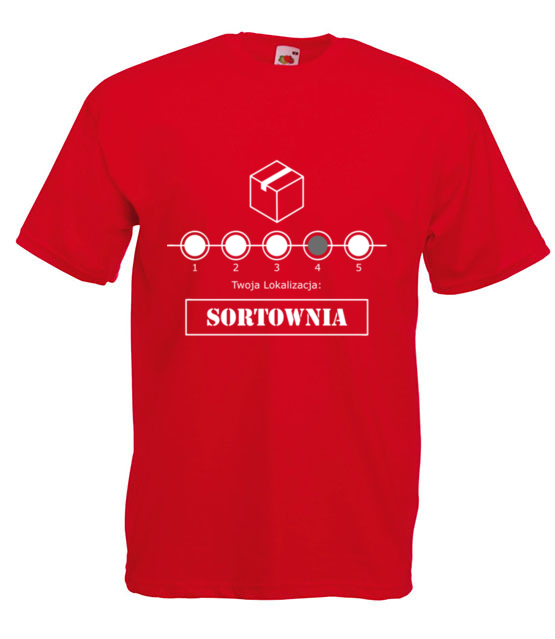 Przestoj na sortowni koszulka z nadrukiem praca mezczyzna jipi pl 1032 4
