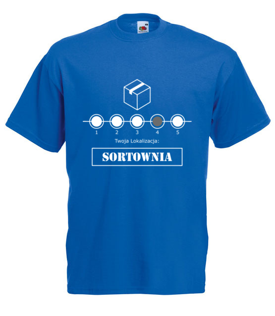 Przestoj na sortowni koszulka z nadrukiem praca mezczyzna jipi pl 1032 5