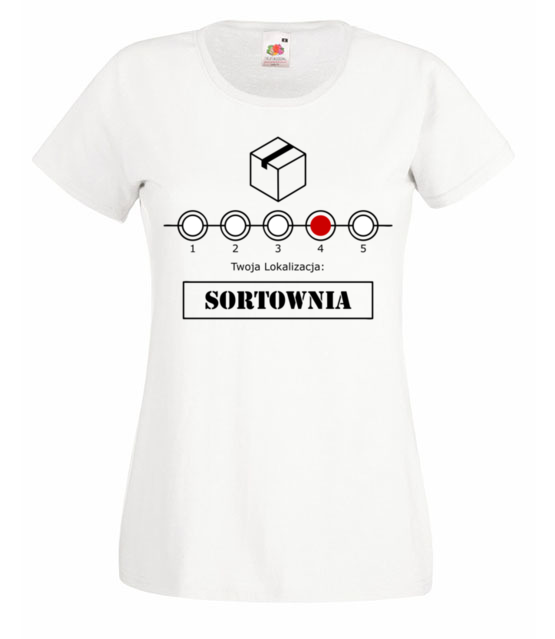 Przestoj na sortowni koszulka z nadrukiem praca kobieta jipi pl 1031 58
