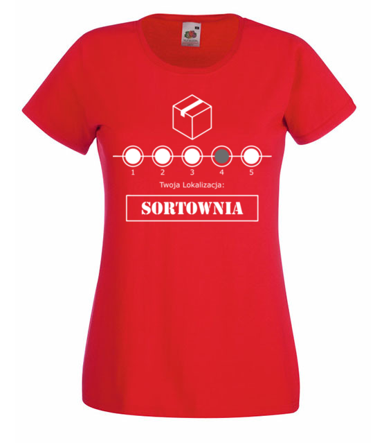 Przestoj na sortowni koszulka z nadrukiem praca kobieta jipi pl 1032 60