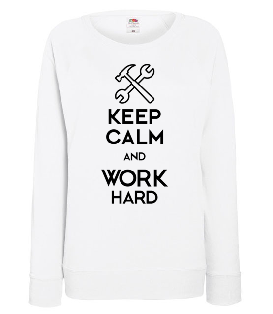 Keep calm work hard bluza z nadrukiem praca kobieta jipi pl 1035 114