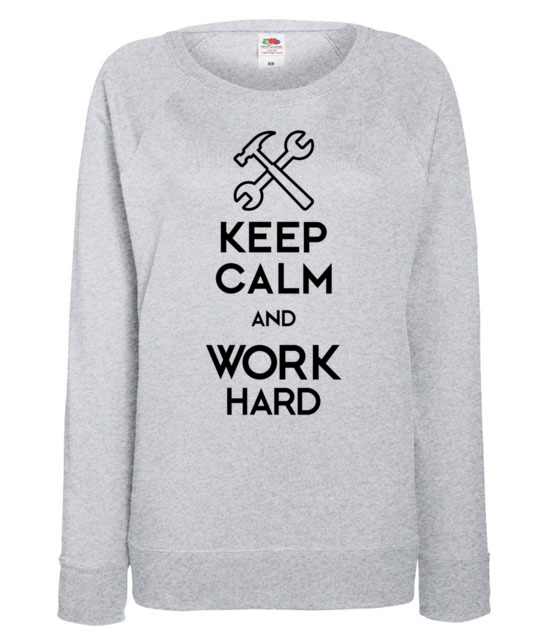 Keep calm work hard bluza z nadrukiem praca kobieta jipi pl 1035 118