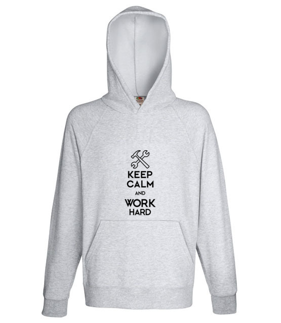 Keep calm work hard bluza z nadrukiem praca mezczyzna jipi pl 1035 138