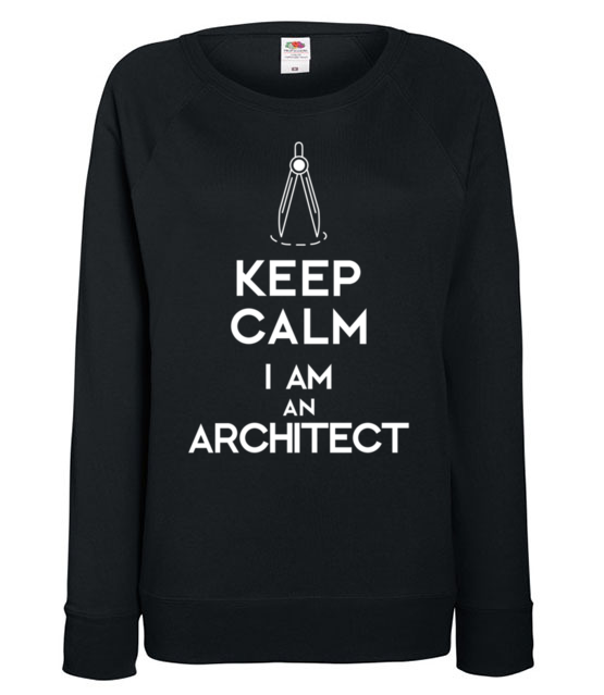 Keep calm i am architect bluza z nadrukiem praca kobieta jipi pl 1042 115