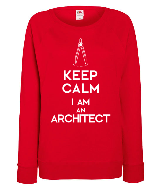 Keep calm i am architect bluza z nadrukiem praca kobieta jipi pl 1042 116