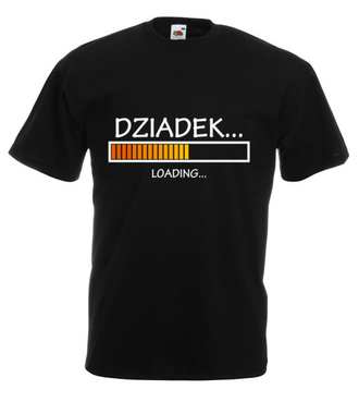 Dziadek, trwa ładowanie - Koszulka z nadrukiem - Dla Dziadka - Męska